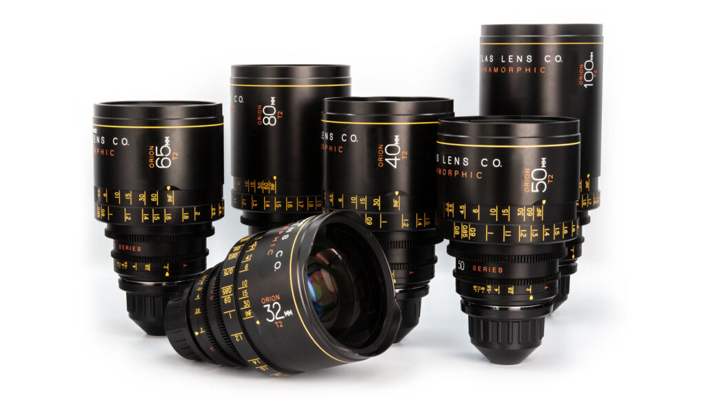 ATLAS LENS CO. Orion Collection of anamorphic camera lenses