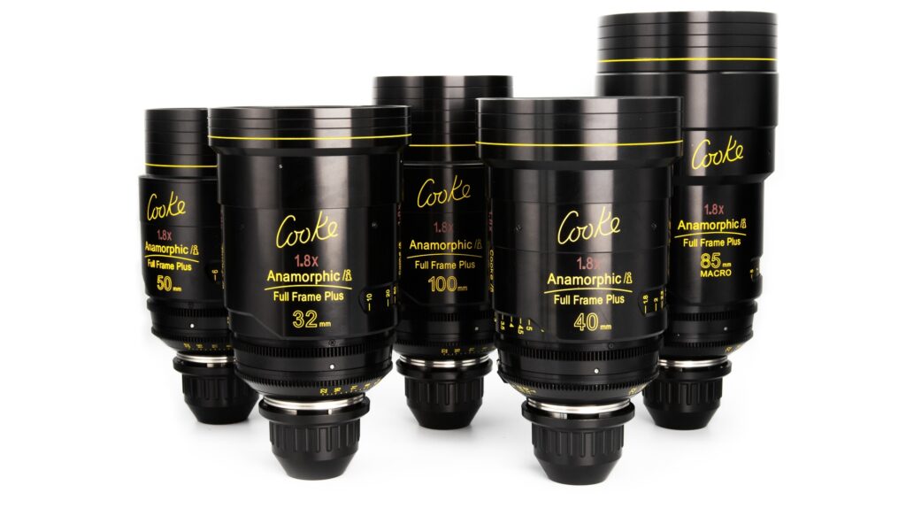Collection of Cooke anamorphic lenses