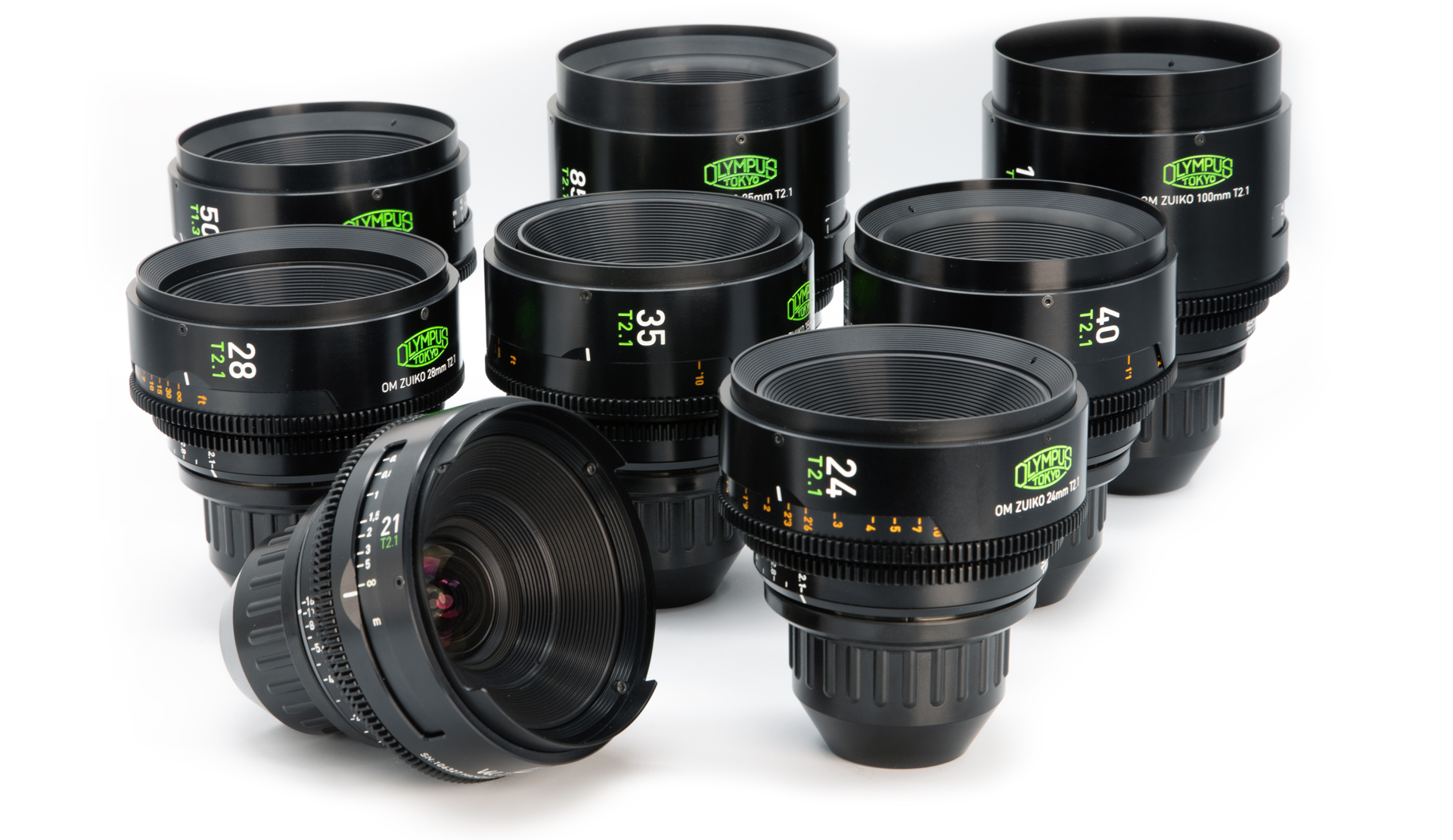 by Whitepoint, is showcased against a white background. These professional film lenses are optimized