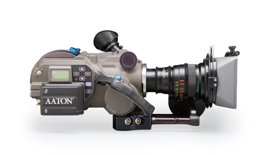 AATON A Minima S16 Film camera with lens and viewfinder