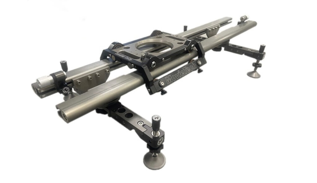 MovieTech Scooter Dolly for smooth and precise tracking shots in compact studio, tabletop and film production setups.
