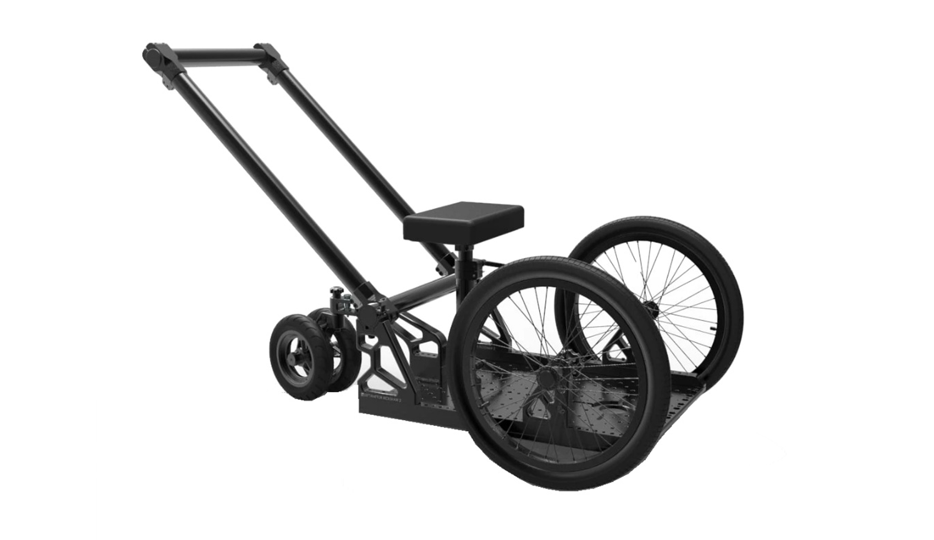 Raptor Rickshaw 2 camera rickshaw for Steadicam, operator support and flexible moving camera setups in film and commercial productions.