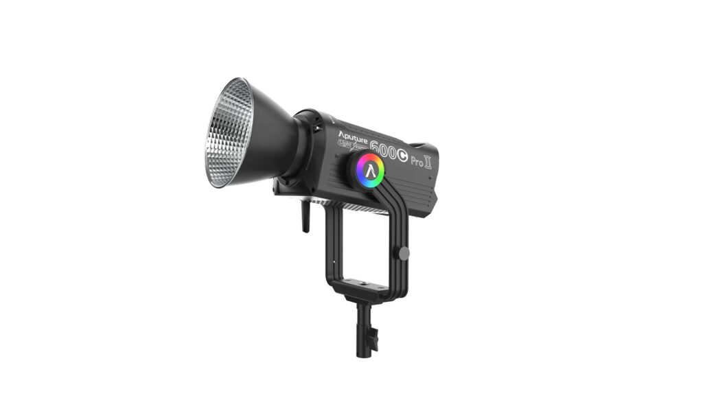 Aputure 600c professional LED lighting fixture for film, commercial, TV and documentary production workflows.